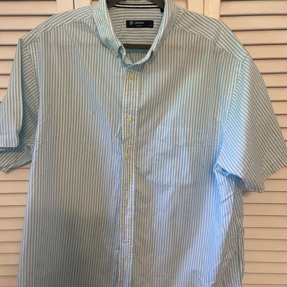 Chaps Men's Blue Striped Shirt